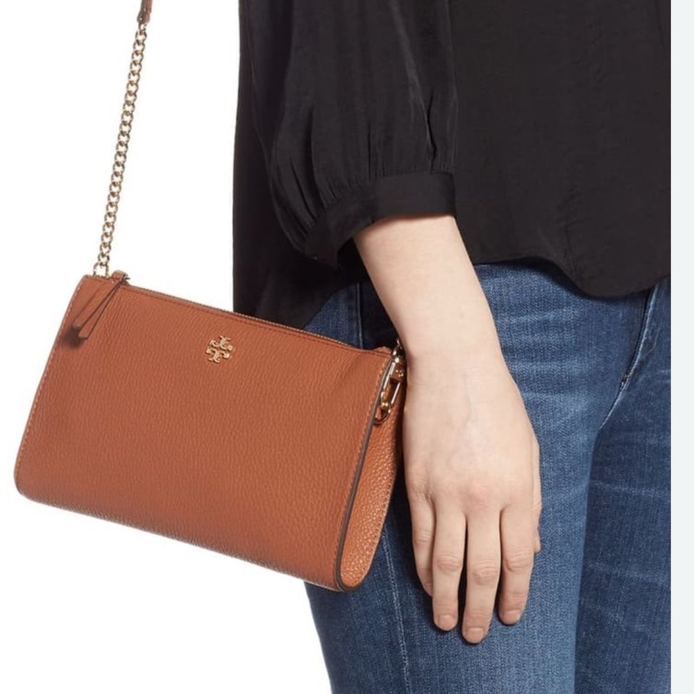 Tory Burch Brown Leather Crossbody Bag